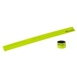 copy of pásek reflexní FORCE, samonavíjecí, 38 cm, stříbr.