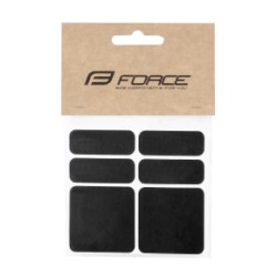 nálepky FORCE reflexní sada 6 ks, černé