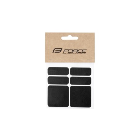nálepky FORCE reflexní sada 6 ks, černé